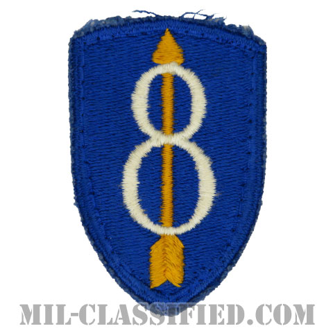 第8歩兵師団（8th Infantry Division）[カラー/カットエッジ/パッチ/中古1点物]の画像