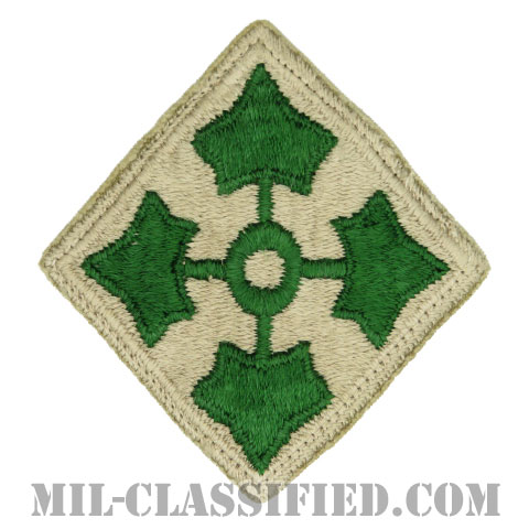第4歩兵師団（4th Infantry Division）[カラー/カットエッジ/パッチ/中古1点物]画像