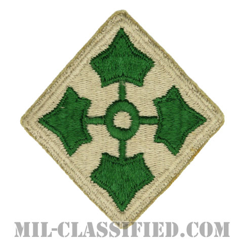 第4歩兵師団（4th Infantry Division）[カラー/カットエッジ/パッチ/中古1点物]の画像