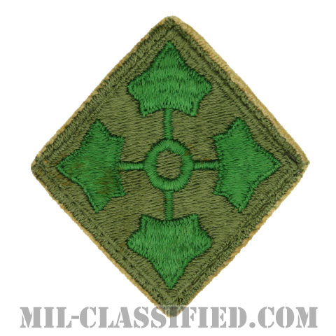 第4歩兵師団（4th Infantry Division）[カラー/カットエッジ/パッチ/中古1点物]の画像