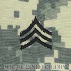 軍曹（Sergeant (SGT)）[UCP（ACU）/階級章/キャップ用縫い付けパッチ]の画像