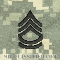 一等軍曹（Sergeant First Class (SFC)）[UCP（ACU）/階級章/キャップ用縫い付けパッチ]画像