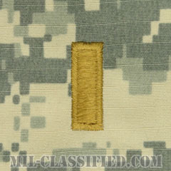 少尉（Second Lieutenant (2LT)）[UCP（ACU）/階級章/キャップ用縫い付けパッチ]画像