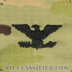 大佐（Colonel (COL)）[OCP（7C）/階級章/キャップ用縫い付けパッチ]の画像