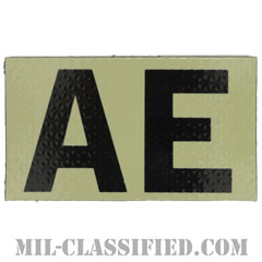 AE（強襲部隊）（Assault Echelon）[IR（赤外線）反射素材/3.5インチ幅/ベルクロ付パッチ]画像
