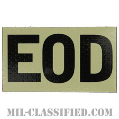EOD（爆発物処理班）（Explosive Ordnance Disposal）[IR（赤外線）反射素材/3.5インチ幅/ベルクロ付パッチ]画像
