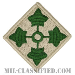 第4歩兵師団（4th Infantry Division）[カラー/メロウエッジ/パッチ]画像