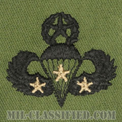 戦闘空挺章 (マスター) 降下3回（Combat Parachutist Badge, Master, Three Jump）[サブデュード/パッチ]の画像