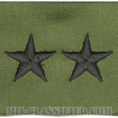 少将（Major General (MG)）[サブデュード/階級章/パッチ/ペア（2枚1組）]の画像