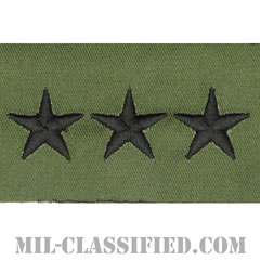 中将（Lieutenant General (LTG)）[サブデュード/階級章/パッチ/ペア（2枚1組）]の画像