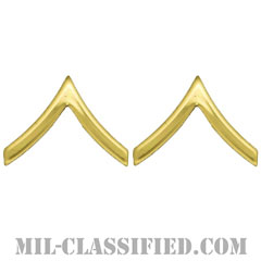 一等兵（Private Second Class (PV2)）[カラー/階級章/バッジ/ペア（2個1組）]の画像