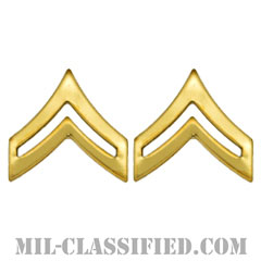 伍長（Corporal (CPL)）[カラー/階級章/バッジ/ペア（2個1組）]の画像