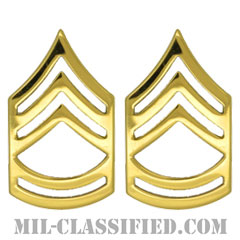 一等軍曹（Sergeant First Class (SFC)）[カラー/階級章/バッジ/ペア（2個1組）]画像