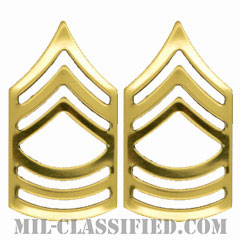 曹長（Master Sergeant (MSG)）[カラー/階級章/バッジ/ペア（2個1組）]画像