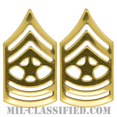 上級曹長（Sergeant Major (SGM)）[カラー/階級章/バッジ/ペア（2個1組）]画像