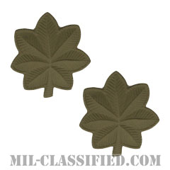 少佐（Major (MAJ)）[サブデュード（ブラックメタル）/階級章/バッジ/ペア（2個1組）]の画像