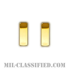 少尉（Second Lieutenant/Ensign）[カラー/襟用ミニサイズ/海軍・海兵隊階級章/バッジ/ペア（2個1組）]の画像