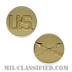 特殊部隊章（Special Forces Branch Insignia and U.S. Letters）[カラー/兵科章U.S.章セット（下士官用）/バッジ/ペア（2個1組）]の画像