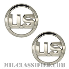 U.S.章（U.S. Letters Insignia）[カラー/下士官用U.S.章/バッジ/ペア（2個1組）]の画像