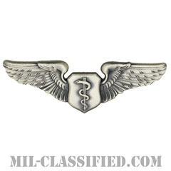 飛行医師章 (ベーシック)（Flight Surgeon, Basic）[カラー/燻し銀/バッジ]の画像