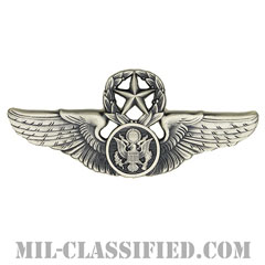 航空機搭乗員章 (下士官用マスター・エアクルー)（Air Force Enlisted Master Aircrew Badge）[カラー/燻し銀/バッジ]画像