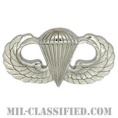 空挺章 (ベーシック)（Parachutist Badge, Basic）[カラー/鏡面仕上げ/バッジ]の画像