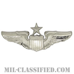 航空機操縦士章 (シニア・パイロット)（Air Force Senior Pilot Badge）[カラー/鏡面仕上げ/バッジ]画像