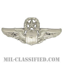 航空機操縦士章 (コマンド・パイロット)（Air Force Command Pilot Badge）[カラー/鏡面仕上げ/バッジ]の画像