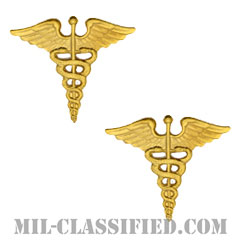 衛生科章（Medical Corps）[カラー/兵科章（将校用）/バッジ/ペア（2個1組）]の画像