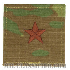 准将（Brigadier General (BG)）[OCP（7C）/空軍階級章/ベルクロ付パッチ]の画像