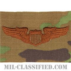 航空機操縦士章 (パイロット)（Air Force Pilot Badge）[OCP/ブラウン刺繍/パッチ]画像