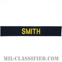 SMITH [カバーオール用/ゴールド刺繍/海軍ネームテープ/生地テープパッチ]画像