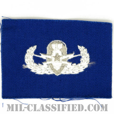 爆破物処理章 (シニア)（Explosive Ordnance Disposal (EOD), Badge, Senior）[カラー/空軍ブルー生地/パッチ]の画像