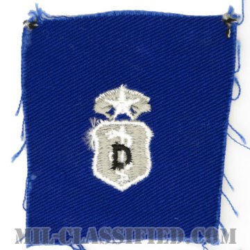 歯科章 (チーフ)（Dental Corps Badge, Chief）[カラー/空軍ブルー生地/パッチ]画像
