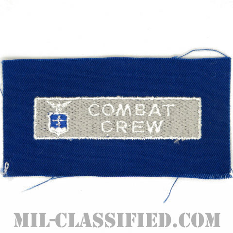 戦闘員章 (コンバットクルー)（Combat Crew Badge）[カラー/空軍ブルー生地/パッチ]画像