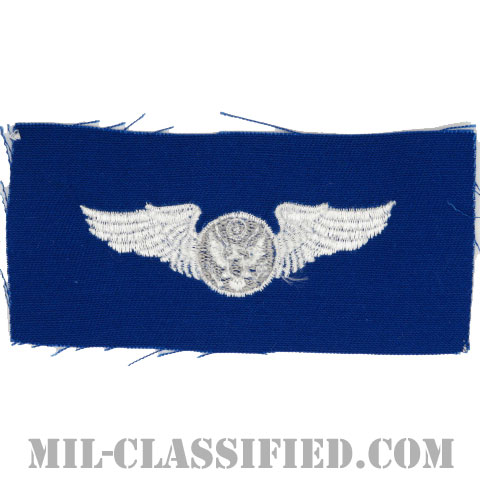 航空機搭乗員章 (下士官用エアクルー)（Air Force Enlisted Aircrew Badge）[カラー/空軍ブルー生地/パッチ]画像