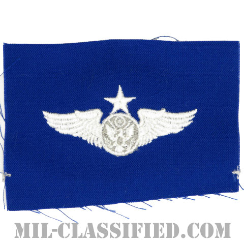 航空機搭乗員章 (下士官用シニア・エアクルー)（Air Force Enlisted Senior Aircrew Badge）[カラー/空軍ブルー生地/パッチ]の画像