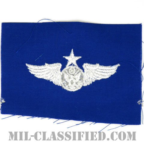 航空機搭乗員章 (下士官用シニア・エアクルー)（Air Force Enlisted Senior Aircrew Badge）[カラー/空軍ブルー生地/パッチ]画像