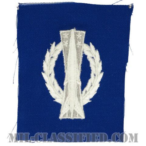 ミサイル運用章 (ベーシック)（Missile Operations Badge, Basic）[カラー/空軍ブルー生地/パッチ]の画像