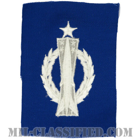 ミサイル運用章 (シニア)（Missile Operations Badge, Senior）[カラー/空軍ブルー生地/パッチ]の画像