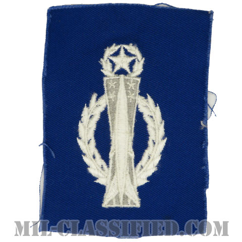 ミサイル運用章 (マスター)（Missile Operations Badge, Master）[カラー/空軍ブルー生地/パッチ]の画像