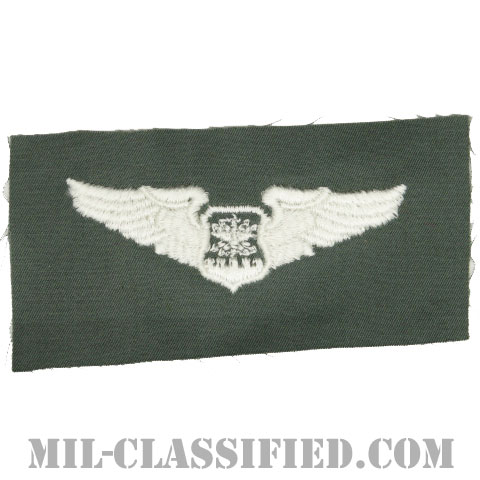 航空士章 (ナビゲーター・ベーシック)（Navigator/Observer Badge, Basic）[カラー/空軍セージグリーン生地/パッチ]の画像