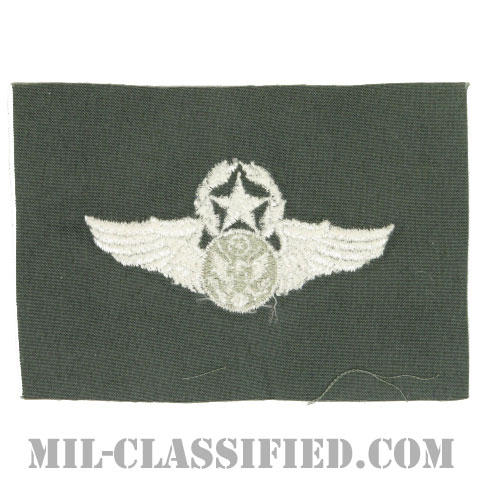 航空機搭乗員章 (下士官用マスター・エアクルー)（Aircrew Enlisted Badge, Master）[カラー/空軍セージグリーン生地/パッチ]画像