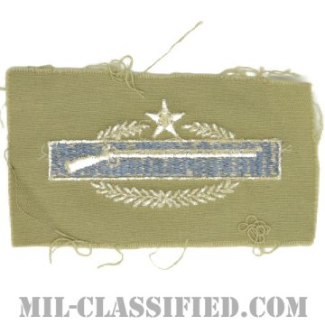 戦闘歩兵章 (セカンド)（Combat Infantryman Badge (CIB), Second Award）[カラー/カーキ生地/パッチ]画像