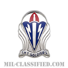 第173空挺旅団（173rd Airborne Brigade）[カラー/クレスト（Crest・DUI・DI）バッジ]の画像