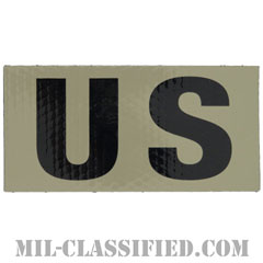 US（アメリカ合衆国）（United States of America）[IR（赤外線）反射素材/4インチ幅/ベルクロ付パッチ]の画像
