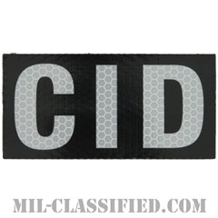 CID（陸軍犯罪捜査司令部）（Criminal Investigation Command）[IR（赤外線）反射素材/4インチ幅/ベルクロ付パッチ]画像