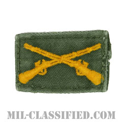 歩兵科章（Infantry Branch Insignia）[カラー/兵科章/パッチ/中古1点物]の画像