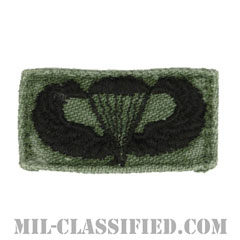 空挺章 (ベーシック)（Parachutist Badge, Basic）[サブデュード/1960s/コットン100％/パッチ/中古1点物]の画像