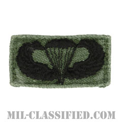 空挺章 (ベーシック)（Parachutist Badge, Basic）[サブデュード/1960s/コットン100％/パッチ/中古1点物]画像